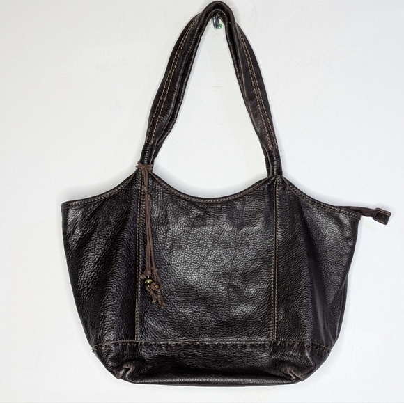 The Sak Brown Leather Hobo Shoulder Bag - Picture 1 of 13